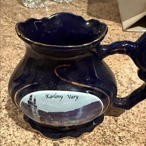 Karlovy Vary Blue Ceramic Mug